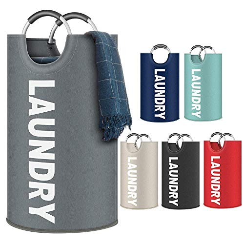 Newdora Bolsas para ropa sucia Cesto de Ropa Grande, Cesto de Ropa Plegable de Tela, Bolsa de Ropa Plegable, Caja de Lavado Plegable(Gris oscuro) Newdora Bolsas para ropa sucia Cesto de Ropa Grande, Cesto de Ropa Plegable de Tela, Bolsa de Ropa Plegable, Caja de Lavado Plegable(Gris oscuro)