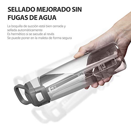 Newdora Botella de Agua Deportes 750ml, Botella Agua Niños Sin BPA, con Pajita, Cepillo de Limpieza y Tapón a Prueba de Fugas, Botella Agua Deportiva para Niños, Adultos, Sport, Gimnasio, Trekking Newdora Botella de Agua Deportes 750ml, Botella Agua Niños Sin BPA, con Pajita, Cepillo de Limpieza y Tapón a Prueba de Fugas, Botella Agua Deportiva para Niños, Adultos, Sport, Gimnasio, Trekking