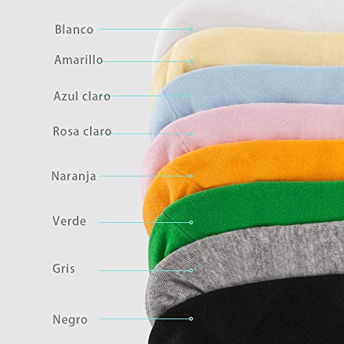 Newdora Calcetines Mujer, 8 Pares Calcetines Tobilleros Mujer Cortos e Invisibles, Antideslizante Algodón Calcetines transpirables e deportivos Newdora Calcetines Mujer, 8 Pares Calcetines Tobilleros Mujer Cortos e Invisibles, Antideslizante Algodón Calcetines transpirables e deportivos