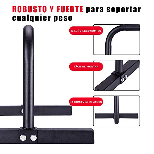 NEWPOWER - Barras Paralelas Gimnasia de Acero, Estables y Ergonómicas. Soporte para Flexiones Ideal para HIIT, Fitness y Calistenia. Fácil de Montar y Apto para Todos los Suelos NEWPOWER - Barras Paralelas Gimnasia de Acero, Estables y Ergonómicas. Soporte para Flexiones Ideal para HIIT, Fitness y Calistenia. Fácil de Montar y Apto para Todos los Suelos