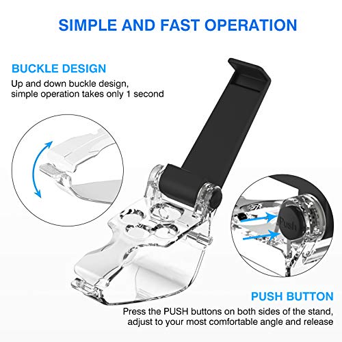 Newseego Xbox Series X/S Controller Phone Mount Clip, Soporte Plegable para Controlador Soporte para Teléfono Móvil para Juegos de Controller Clip de Montaje de Juegos Móviles para Xbox Series X/S Newseego Xbox Series X/S Controller Phone Mount Clip, Soporte Plegable para Controlador Soporte para Teléfono Móvil para Juegos de Controller Clip de Montaje de Juegos Móviles para Xbox Series X/S