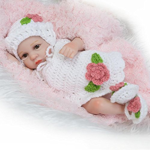 Nicery 10 Pulgadas renacer de la Reborn muñeca de Silicona Duro Simulación de Vinilo 26cm Impermeable Juguete del baño del niño con los Ojos de acrílico Reborn Baby Reborn Doll gx26-34es