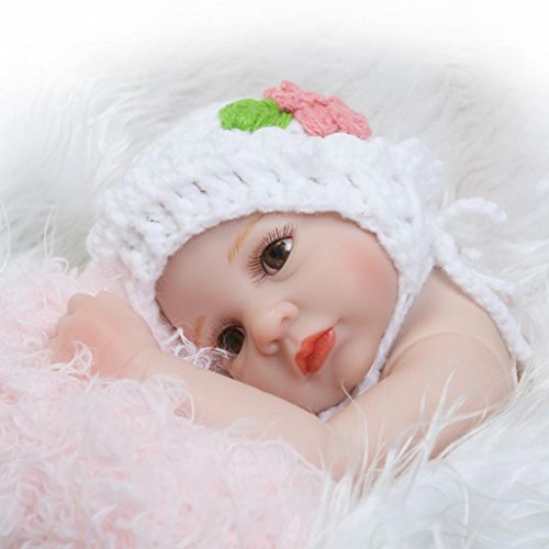 Nicery 10 Pulgadas renacer de la Reborn muñeca de Silicona Duro Simulación de Vinilo 26cm Impermeable Juguete del baño del niño con los Ojos de acrílico Reborn Baby Reborn Doll gx26-34es