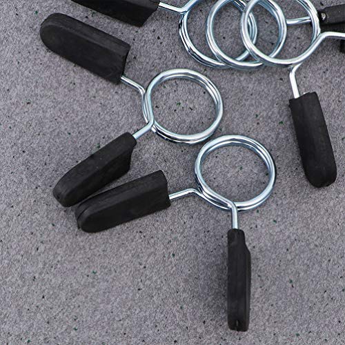 NICEXMAS 10 Piezas Collares con Clip de Resorte Collares de Resorte con Mancuernas Barra de Pesas Barra de Curl Y Mancuernas Manijas 28 Mm NICEXMAS 10 Piezas Collares con Clip de Resorte Collares de Resorte con Mancuernas Barra de Pesas Barra de Curl Y Mancuernas Manijas 28 Mm