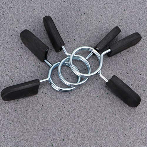 NICEXMAS 10 Piezas Collares con Clip de Resorte Collares de Resorte con Mancuernas Barra de Pesas Barra de Curl Y Mancuernas Manijas 28 Mm NICEXMAS 10 Piezas Collares con Clip de Resorte Collares de Resorte con Mancuernas Barra de Pesas Barra de Curl Y Mancuernas Manijas 28 Mm