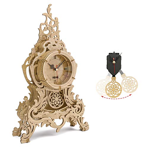 nicknack 3D Reloj de péndulo de Rompecabezas, Kits de Modelos con Corte láser, Modelos Construcción 3D Puzzle Kit para Adultos y Adolescentes