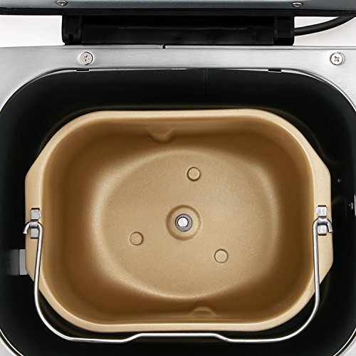 Nictemaw Panificadora Completamente Automática,19 Programas,LCD,Capacidad 1KG,Máquina Programable para Hacer Pan,15H Temporizador de Citas,para Bizcochos,sin Gluten, Masas y Mermeladas Nictemaw Panificadora Completamente Automática,19 Programas,LCD,Capacidad 1KG,Máquina Programable para Hacer Pan,15H Temporizador de Citas,para Bizcochos,sin Gluten, Masas y Mermeladas