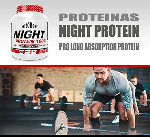 NIGHT PROTEIN 100% 2 lb VAINILLA - Suplementos Alimentación y Suplementos Deportivos - Vitobest