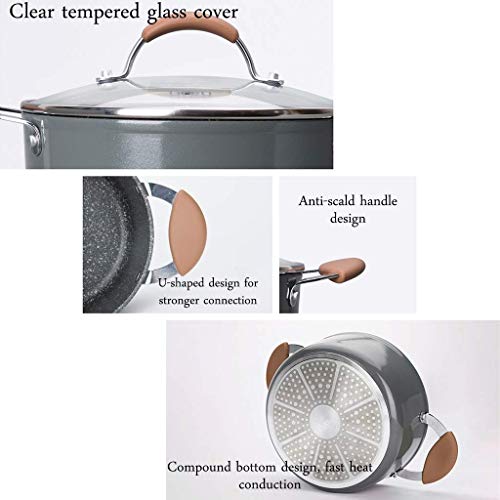 NIHAOA Prioridad Cultura Sopa de Olla de Vidrio Stew Pans Claro Crisol con el hogar Grande del oído Doble Sopa de Olla Olla de Cocina gachas de Avena (Color : Gray, Size : 4900ml) NIHAOA Prioridad Cultura Sopa de Olla de Vidrio Stew Pans Claro Crisol con el hogar Grande del oído Doble Sopa de Olla Olla de Cocina gachas de Avena (Color : Gray, Size : 4900ml)