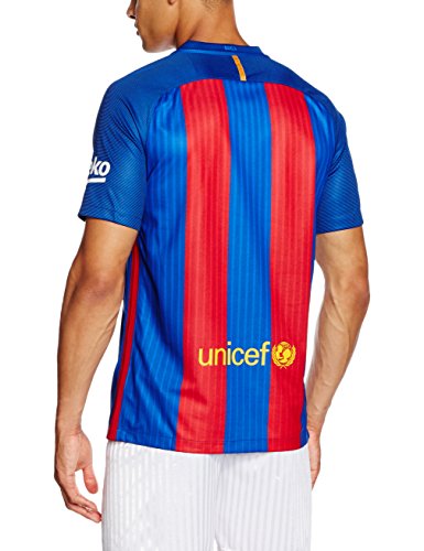 NIKE 776850-481 Camiseta Fútbol Club Barcelona, Hombre, Azul/Rojo/Dorado, L