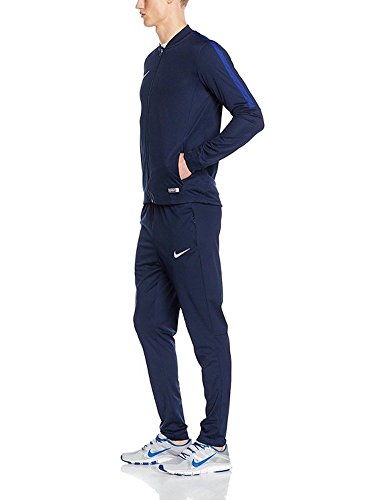 Nike Academy16 Knt Tracksuit 2, Chándal Para Hombre, Negro / Azul / Blanco (Obsidian/Obsidian/Deep Royal Blue/White), S