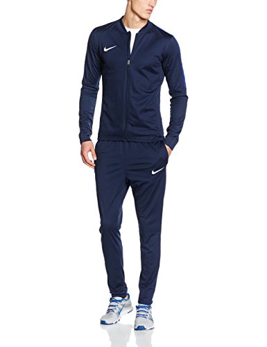 Nike Academy16 Knt Tracksuit 2, Chándal Para Hombre, Negro / Azul / Blanco (Obsidian/Obsidian/Deep Royal Blue/White), S