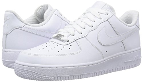Nike Air Force 1 '07, Zapatillas de Deporte Hombre, Blanco (White/White), 44.5 EU Nike Air Force 1 '07, Zapatillas de Deporte Hombre, Blanco (White/White), 44.5 EU