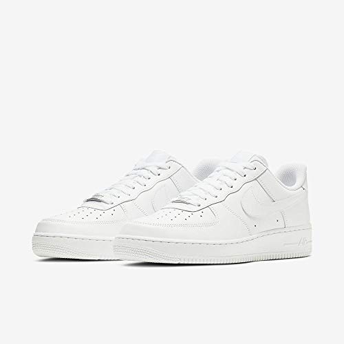 Nike Air Force 1 '07, Zapatillas de Deporte Hombre, Blanco (White/White), 44.5 EU Nike Air Force 1 '07, Zapatillas de Deporte Hombre, Blanco (White/White), 44.5 EU