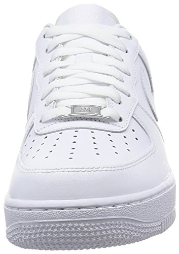 Nike Air Force 1 '07, Zapatillas de Deporte Hombre, Blanco (White/White), 44.5 EU Nike Air Force 1 '07, Zapatillas de Deporte Hombre, Blanco (White/White), 44.5 EU