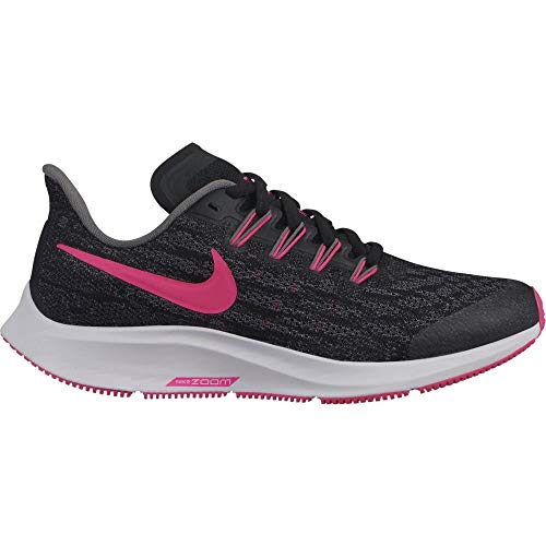 Nike Air Zoom Pegasus 36 (GS), Zapatillas de Atletismo Unisex niño, Multicolor (Black/Hyper Pink/Gunsmoke/White 62), 35 EU