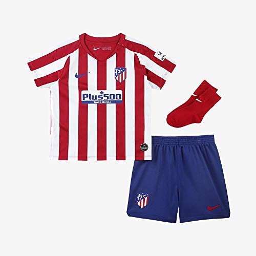 NIKE ATM I Nk BRT Kit Hm Equipamento de Fútbol, Unisex niños, Sport Red/White/Deep Royal Blue/(Deep Royal Blue) (Full Sponsor), 24-36M