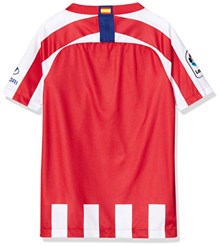NIKE ATM Y Nk BRT Stad JSY SS Hm Camiseta Fútbol, Unisex niños, Sport Red/White/(Deep Royal Blue) (Full Sponsor), 147-158