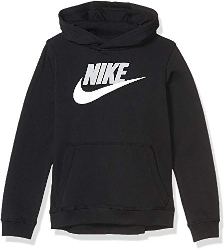 NIKE B NSW Club + Hbr Po Sudadera, Niños, Black/lt Smoke Grey, M