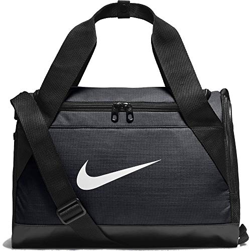 NIKE Brasilia Duffel Bolsa, Adultos Unisex, Blanco/Negro, S