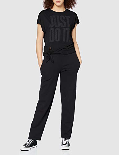 NIKE Camiseta para Mujer Dry Top Tie Pp1 Sprkle, Mujer, CU5918, Negro/Gris Ahumado, Large