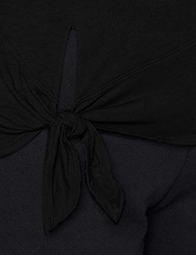 NIKE Camiseta para Mujer Dry Top Tie Pp1 Sprkle, Mujer, CU5918, Negro/Gris Ahumado, Large