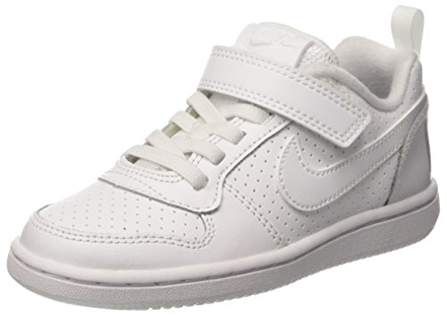 Nike Court Borough Low (PSV), Zapatillas Niños, Blanco (White/White 100), 34 EU