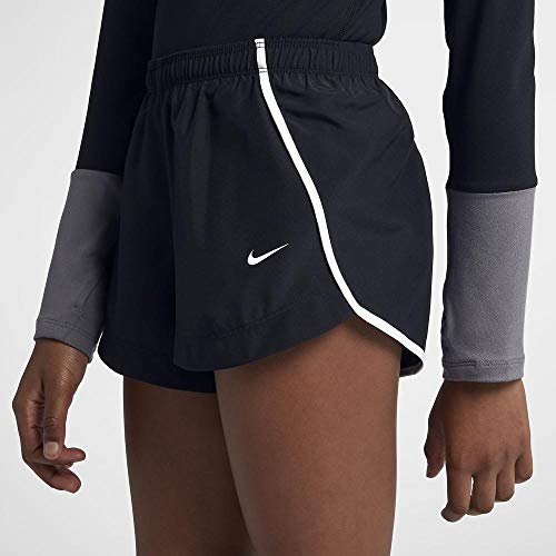 NIKE G NK Dry Sprinter Short Pantalones Cortos de Deporte, Niñas, Black/Black/White/White c/o, S NIKE G NK Dry Sprinter Short Pantalones Cortos de Deporte, Niñas, Black/Black/White/White c/o, S