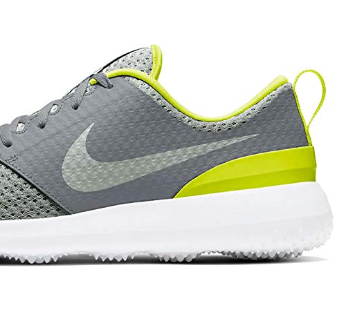 Nike Golf - Roshe Zapatos sin clavos, gris (Gris ahumado/Gris Niebla-blanco-limón Venom), 43.5 EU