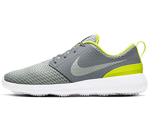 Nike Golf - Roshe Zapatos sin clavos, gris (Gris ahumado/Gris Niebla-blanco-limón Venom), 43.5 EU