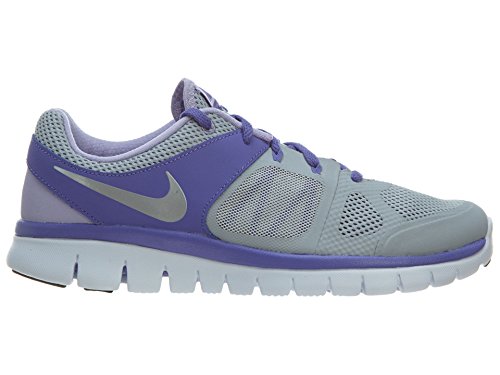 Nike Laufschuhe Flex 2014 Run (GS) Wolf Grey-Metallic Silver-Purple Haze-Hydrangeas (642755-003) 36 Grau