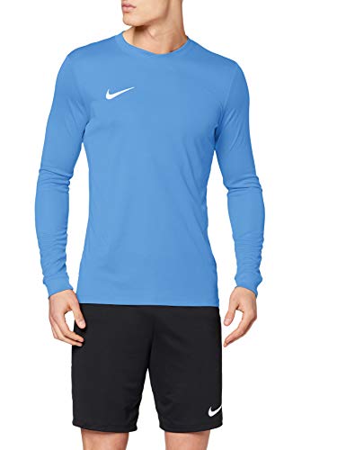Nike LS Park Vi JSY Camiseta de Manga Larga, Hombre, Azul (University Blue/White), M
