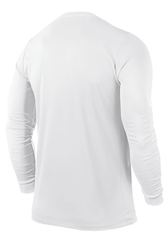 Nike LS Park Vi JSY Camiseta de Manga Larga, Hombre, Blanco (White/Black), L