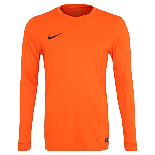Nike LS Park Vi JSY Camiseta de Manga Larga, Hombre, Naranja (Safety Orange/Black), M Nike LS Park Vi JSY Camiseta de Manga Larga, Hombre, Naranja (Safety Orange/Black), M