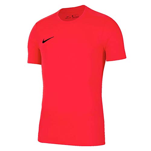 NIKE M Nk Dry Park VII JSY SS Camiseta de Manga Corta, Hombre, Rojo (Bright Crimson/Black), L NIKE M Nk Dry Park VII JSY SS Camiseta de Manga Corta, Hombre, Rojo (Bright Crimson/Black), L