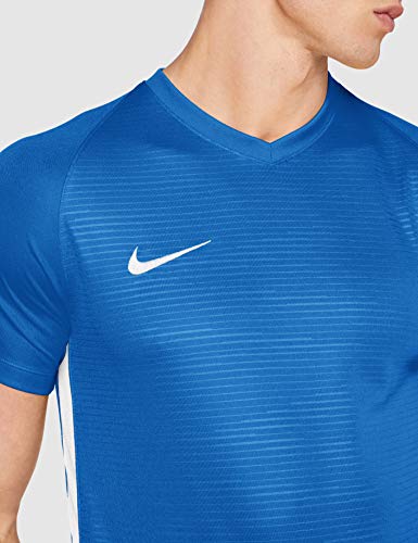 NIKE M NK Dry Tiempo Prem JSY SS T-Shirt, Hombre, Royal Blue/Royal Blue/White/White, L NIKE M NK Dry Tiempo Prem JSY SS T-Shirt, Hombre, Royal Blue/Royal Blue/White/White, L