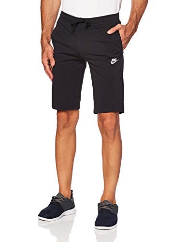 NIKE M NSW Short JSY Club Pantalones Cortos de Deporte, Hombre, Negro/Blanco, L NIKE M NSW Short JSY Club Pantalones Cortos de Deporte, Hombre, Negro/Blanco, L