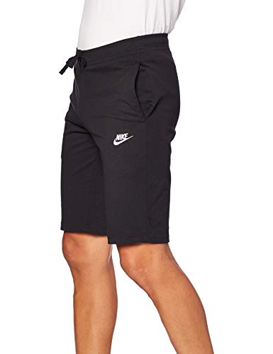 NIKE M NSW Short JSY Club Pantalones Cortos de Deporte, Hombre, Negro/Blanco, L NIKE M NSW Short JSY Club Pantalones Cortos de Deporte, Hombre, Negro/Blanco, L