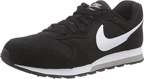 Nike MD Runner 2 (GS), Zapatillas de Running Unisex Adulto, Negro (Black/Wolf Grey/White), 38 EU