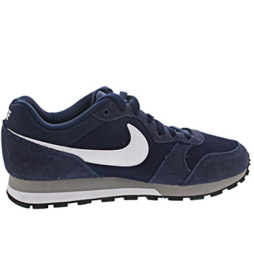 Nike MD Runner 2, Zapatillas Hombre, Midnight Navy/White/Wolf Grey, 43 EU