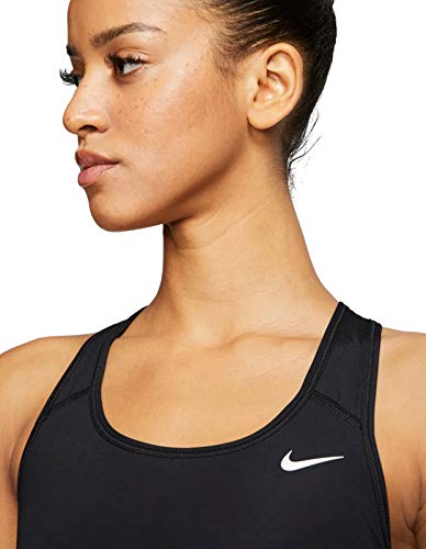 NIKE Med Non Pad Bra Sujetador de Deporte, Mujer, Black/(White), XL NIKE Med Non Pad Bra Sujetador de Deporte, Mujer, Black/(White), XL
