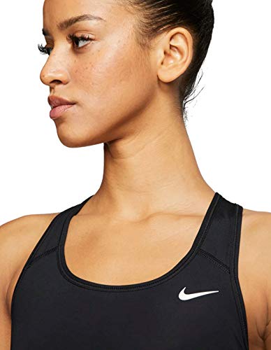 NIKE Med Non Pad Bra Sujetador de Deporte, Mujer, Black/(White), XL