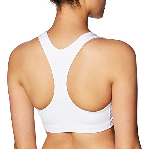 NIKE Med Non Pad Bra Sujetador de Deporte, Mujer, White/(Black), S