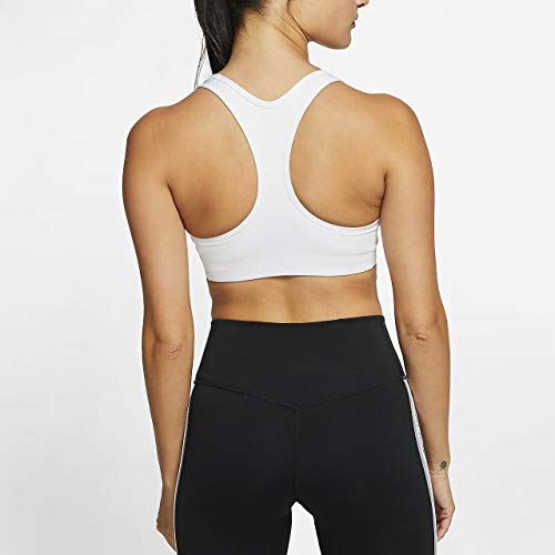 NIKE Med Non Pad Bra Sujetador de Deporte, Mujer, White/(Black), S