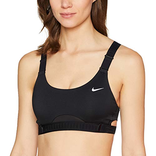 NIKE Mujer Infinity Medium Support Sujetador Deportivo - Negro/Negro/Blanco, XS