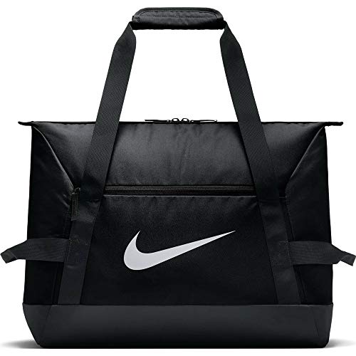 NIKE Nk Acdmy Team S Duff Gym Duffel Bag, Unisex Adulto, Black/Black/White, MISC