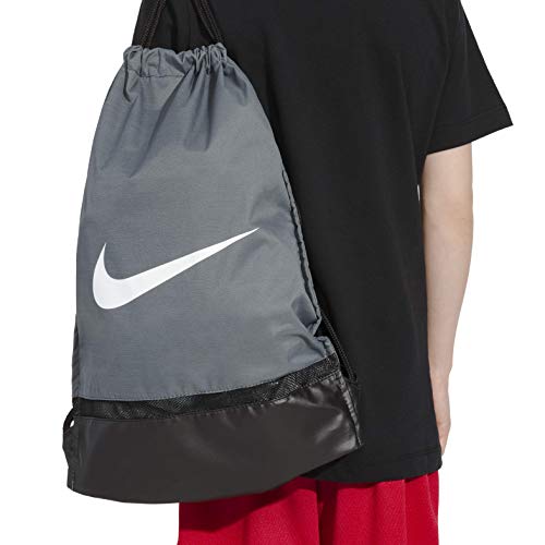 NIKE Nk Brsla Gmsk Bolsa de Cuerdas, Hombre, Gris (Flint Grey/Black/White), Talla Única