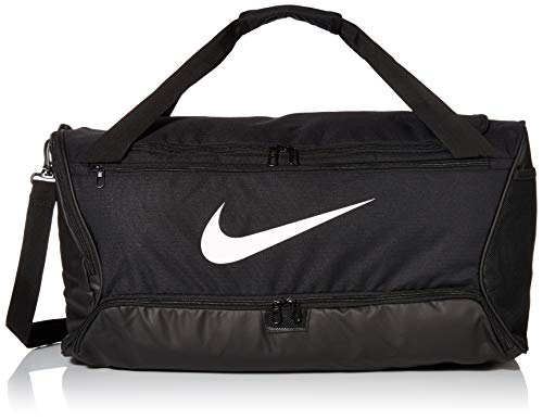 NIKE NK Brsla M Duff, 9.0 (60L) Gym Bag, Unisex Adulto, Black/ Black/ White, MISC