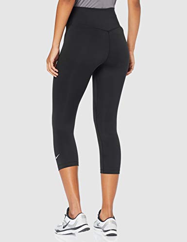 NIKE One Ladies Capris Leggings, Mujer, Negro (Black/White), XS