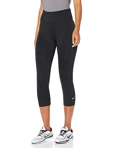 NIKE One Ladies Capris Leggings, Mujer, Negro (Black/White), XS NIKE One Ladies Capris Leggings, Mujer, Negro (Black/White), XS